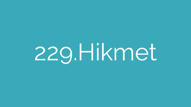 229.Hikmet